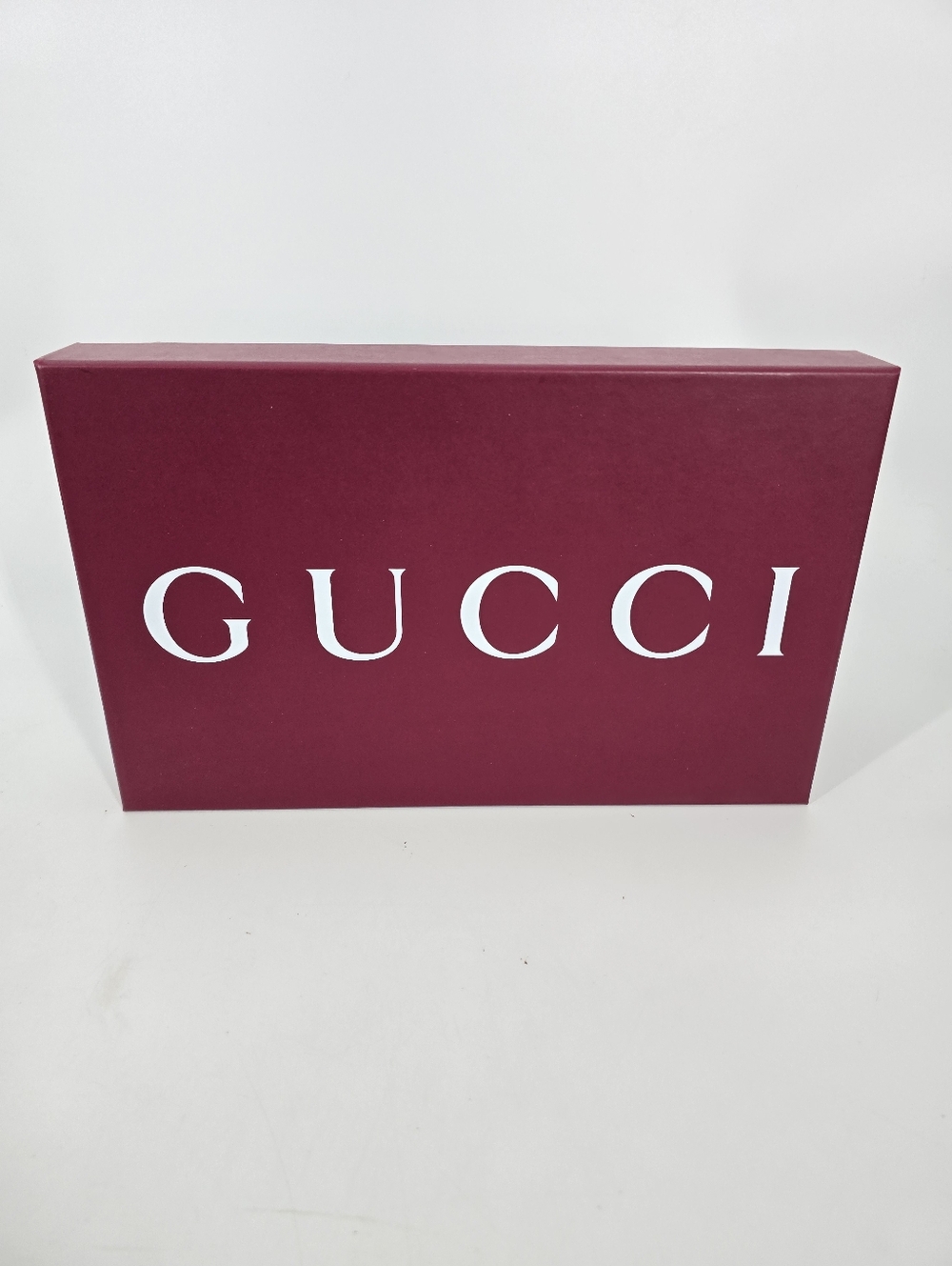 Gucci EMPTY Red Logo Shoe Box with Dustbag